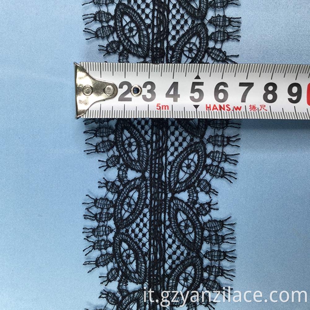 Black Eyelash Lace Trim